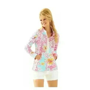 Lilly Pulitzer Skipper Popover in Breakwater Blue Pattern Lolita Size M